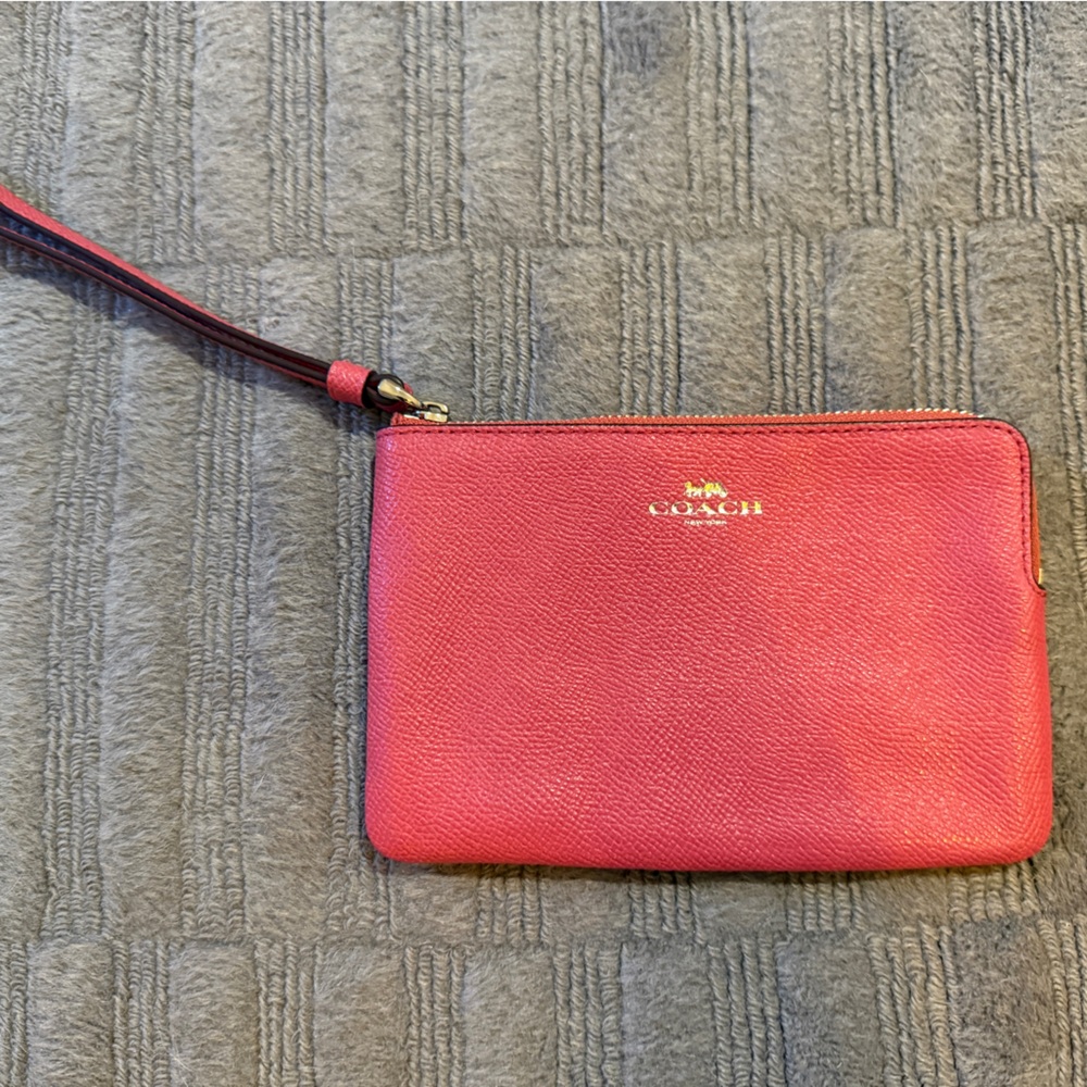 Coach Pink Wristlet Wallet